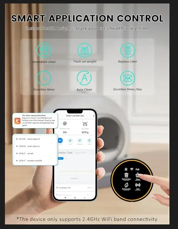 Thumbnail: Smart App-Controlled Automatic Self-Cleaning Cat Litter Box