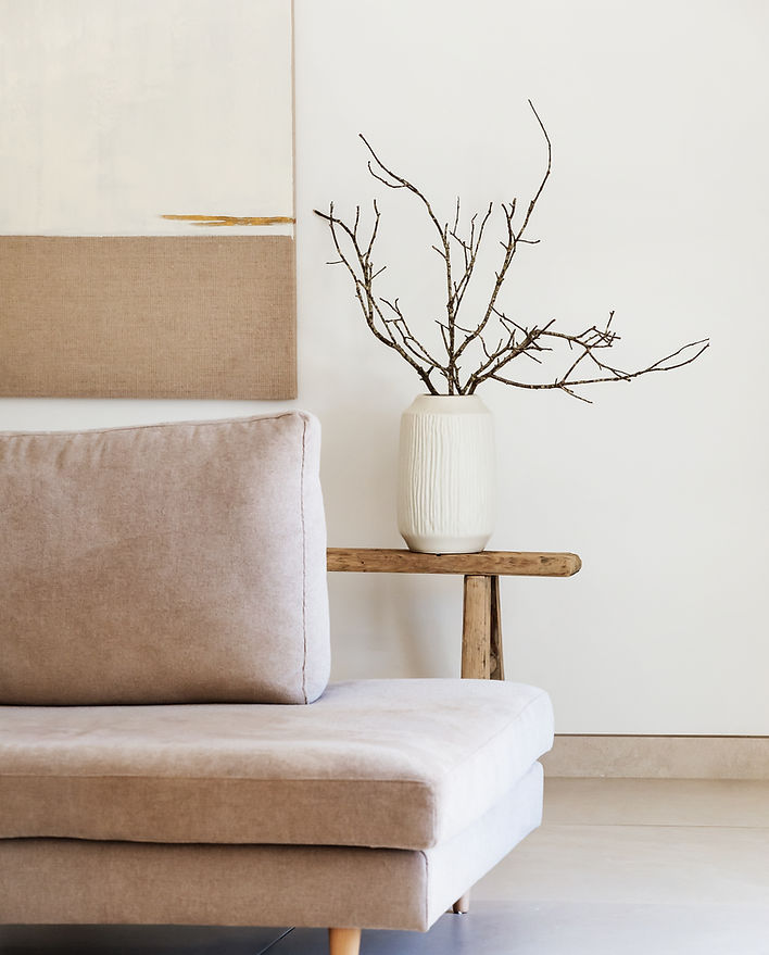 Interior-design-mallorca- sofa-wooden-bench