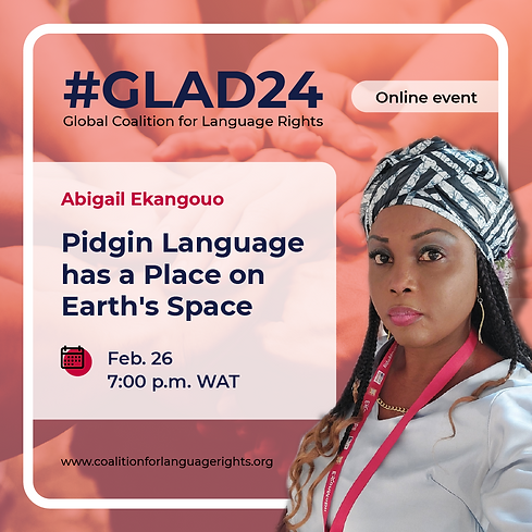 Pidgin Language has a Place on Earth's Space