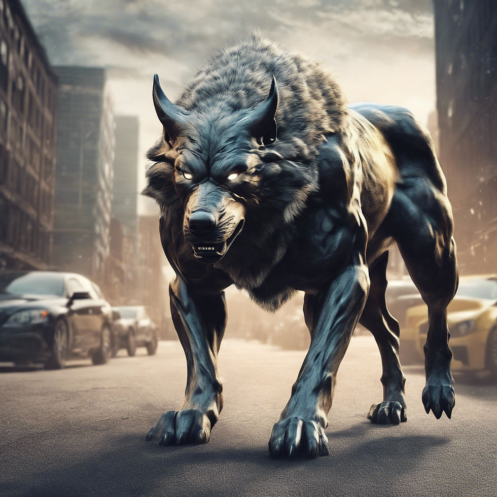 wolf-bull