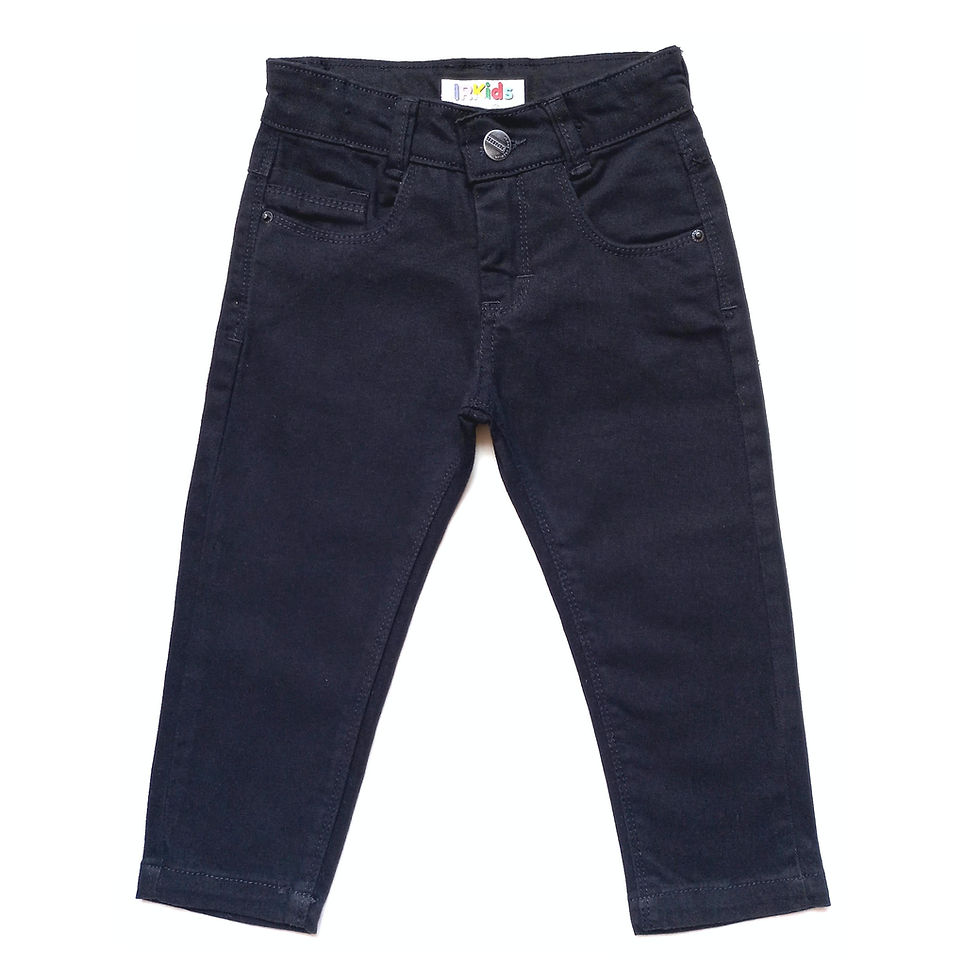 Miniatura: Conjunto Social Infantil Masculino - Calça e Camisa - Azul-royal e Preto