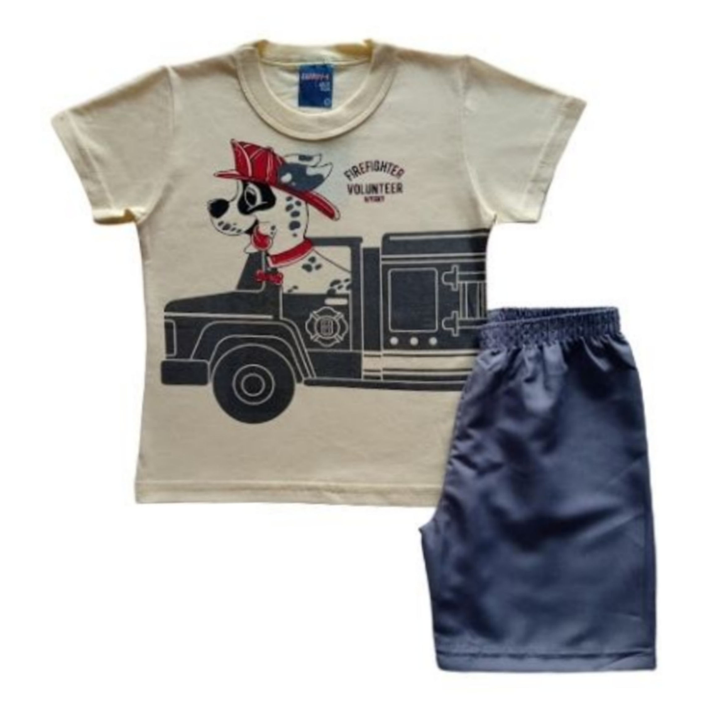 Conjunto Infantil Masculino - Dog - Amarelo - WRK