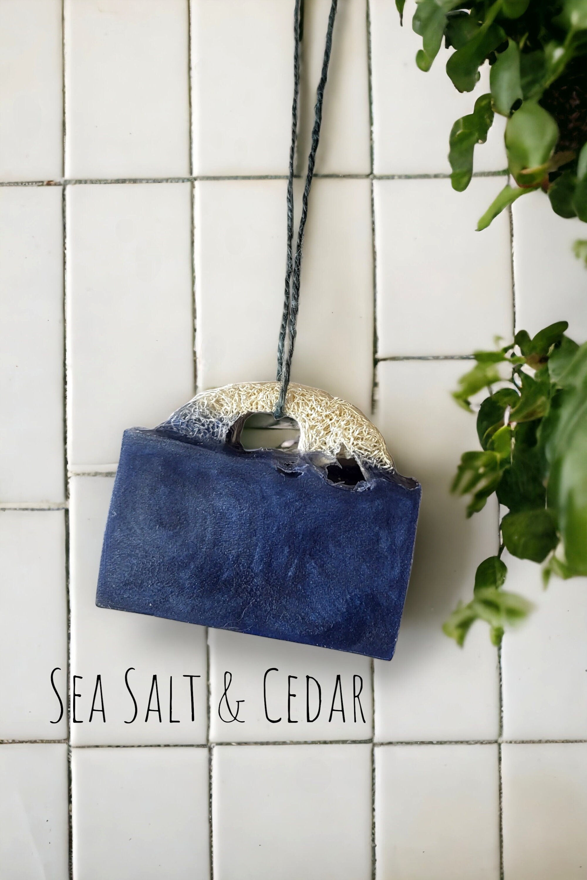 Sea Salt & Cedar Hanging Soap