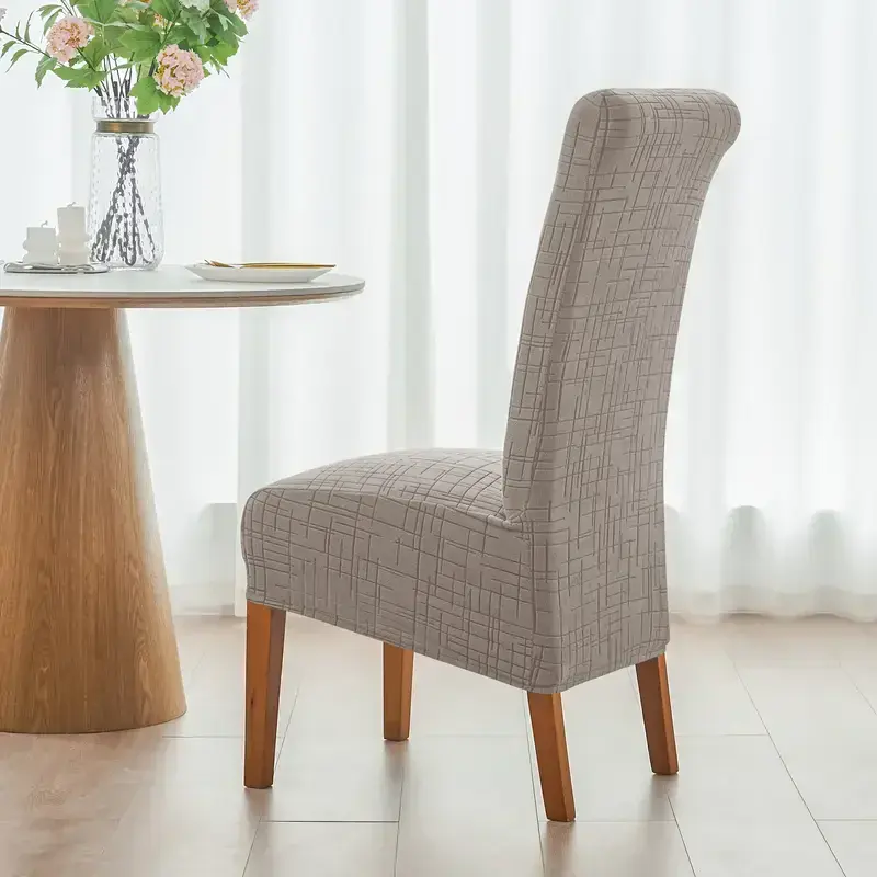 Thumbnail: 1/2/4/6pcs Nordic XL Dining Chair Covers High Back Stretch Chair Slipcovers