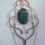 Miniature : Layla - Collier pendentif malachite rose et vert
