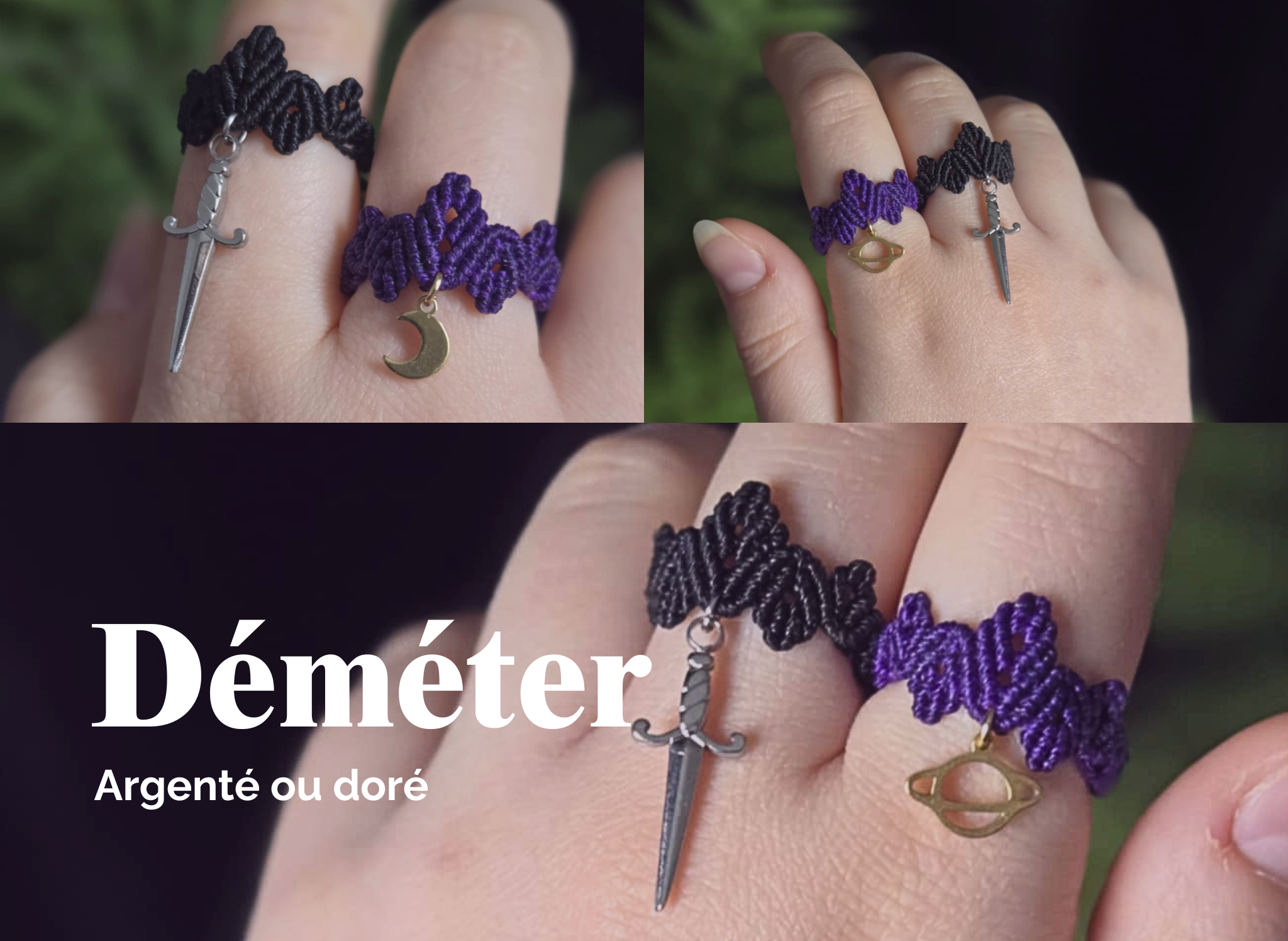 Demeter - bague elfique personnalisable