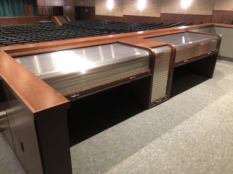 Home HSA Rolltop Desks, Lecterns, Podiums, Racks, Credenzas and More!