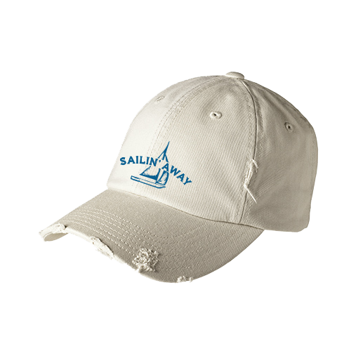 Thumbnail: Distressed Hat with BlueThread