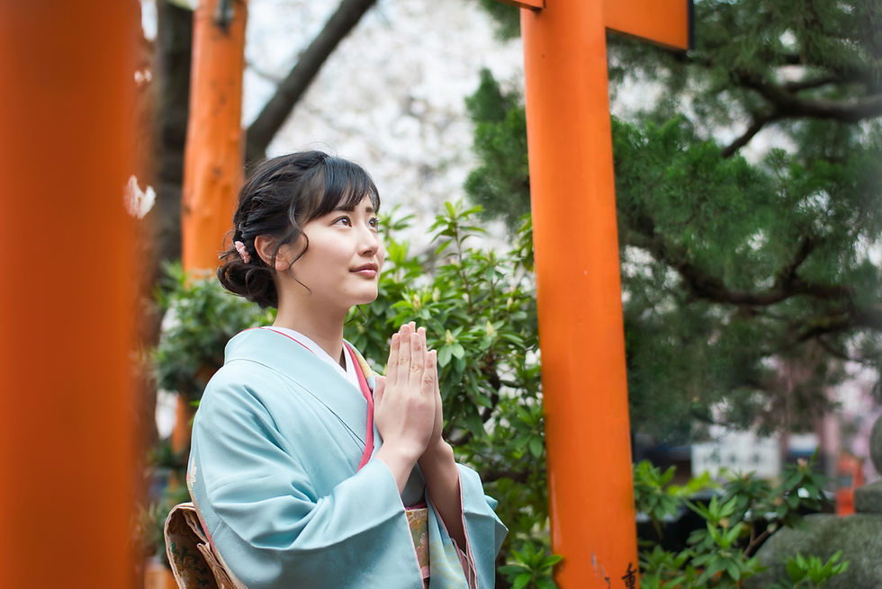神社で祈願