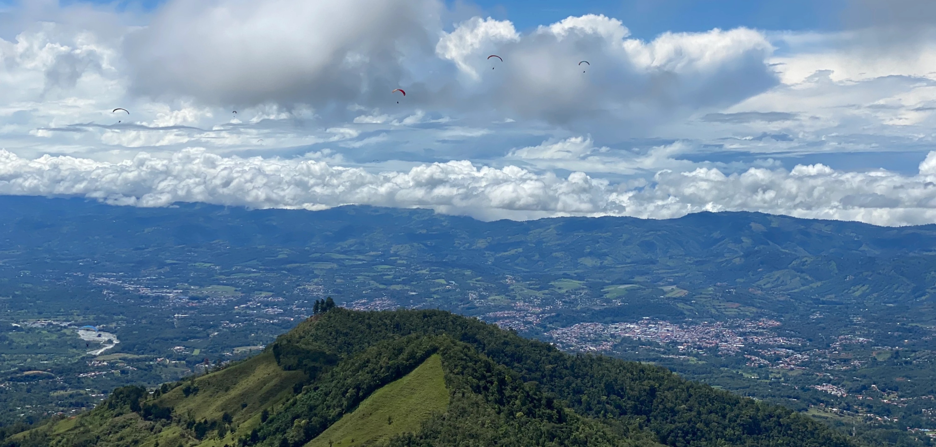 Sunset paraglide