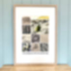 Psalm 116:9 KJV beach collage art print, by Revive As The Corn.