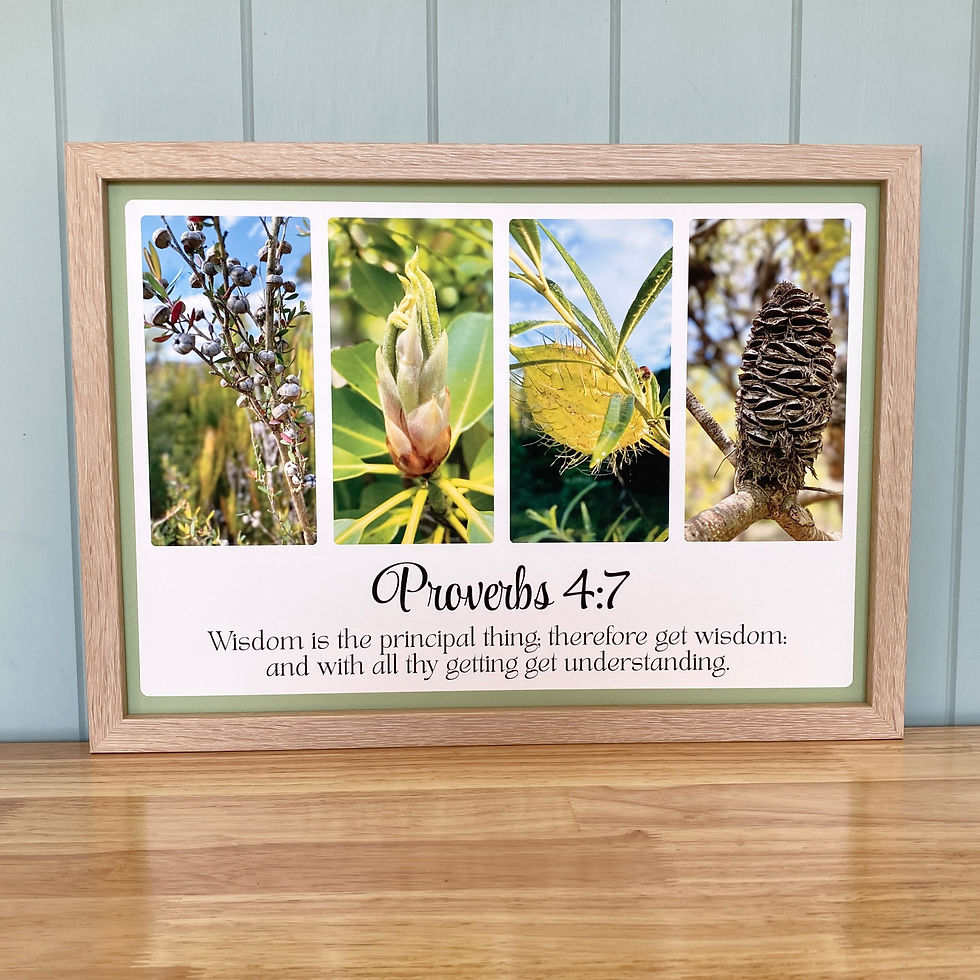 Thumbnail: Proverbs 4:7 KJV Wisdom art print by Revive As The Corn.