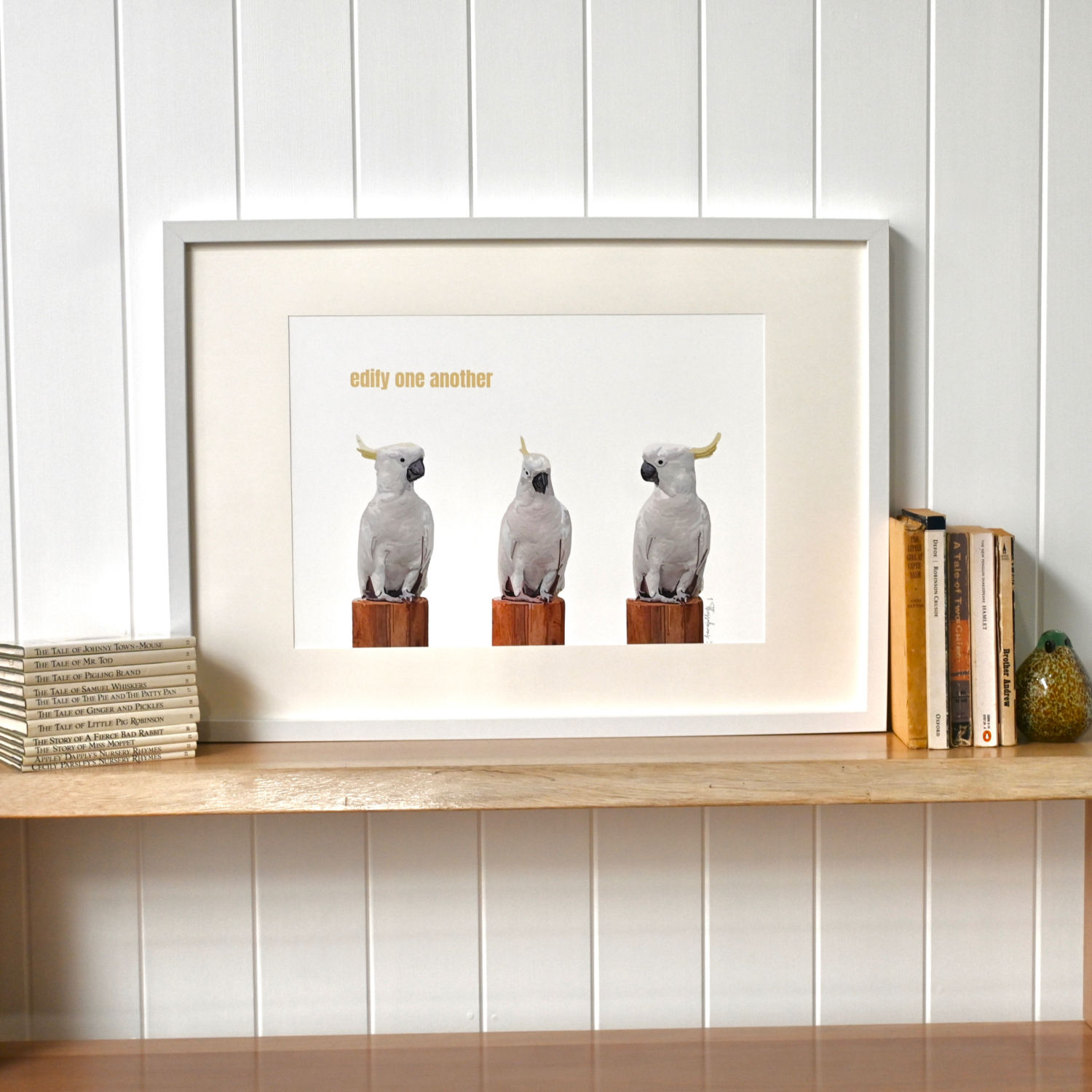 "The Gang" 1 Thessalonians 5:11 KJV Poster Print