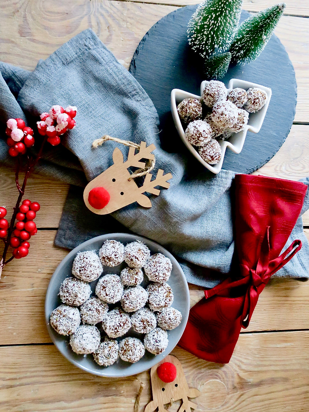 weihnachtliche Beauty Snow Balls #weihnachten #rezept #vegan #easy #healthy