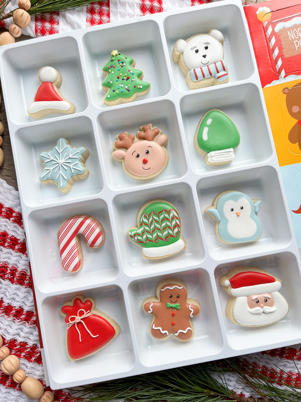 mini sugar cookie advent calendar