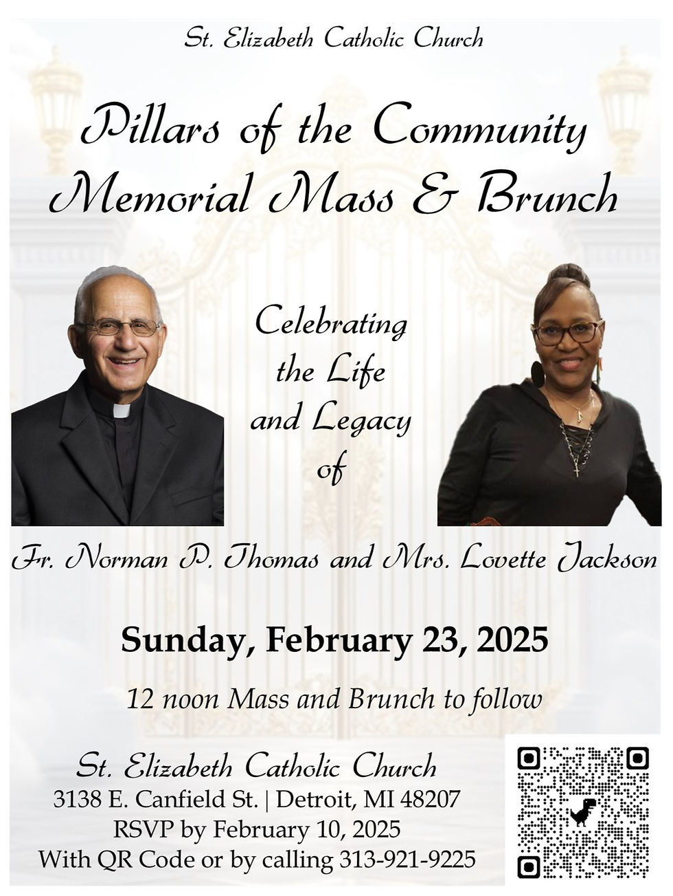 Pillars Memorial Mass Honoring Fr. Thomas and Lovette Jackson