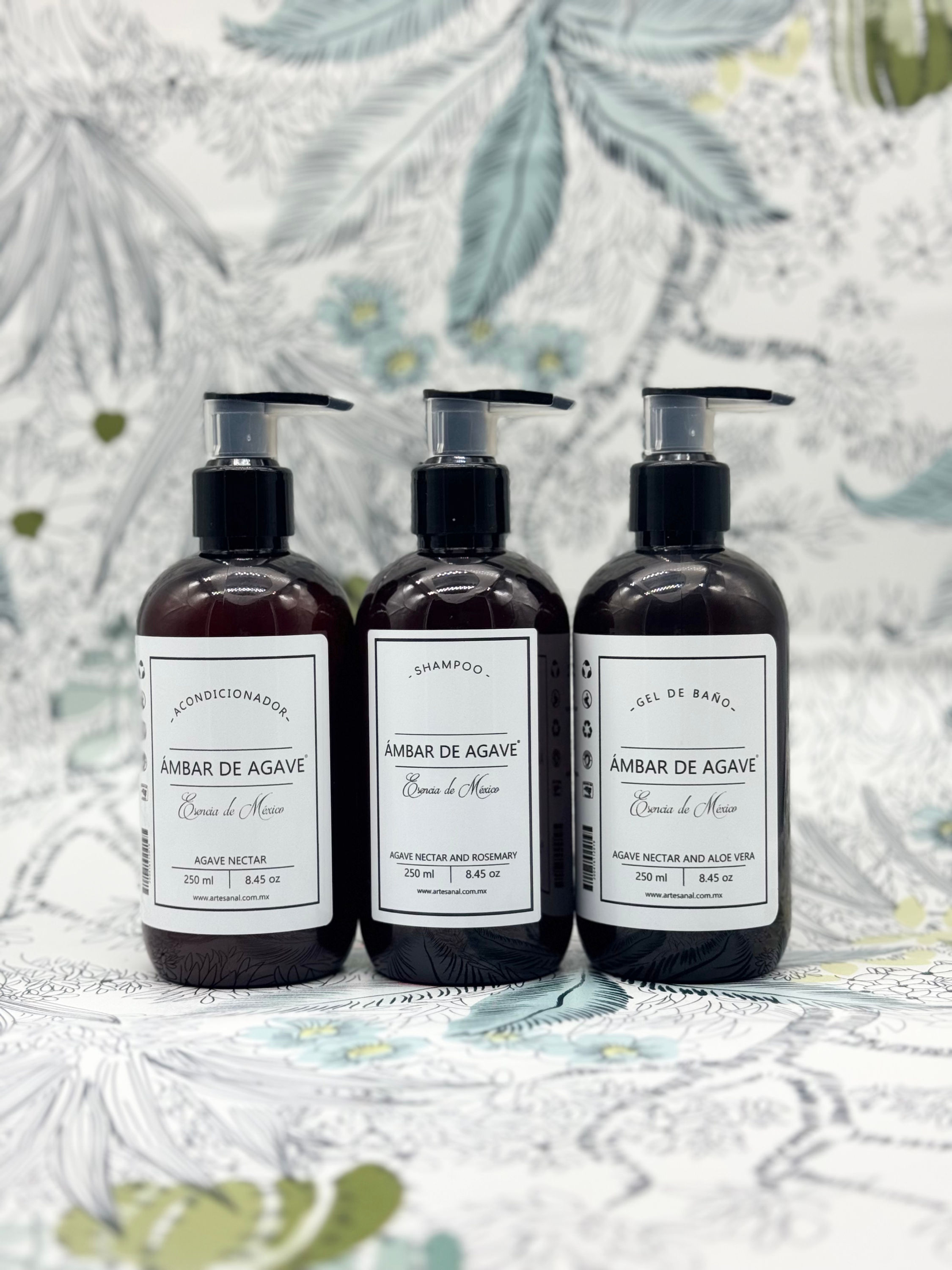 Kit Ámbar de Agave 3 PZS de 250ml
