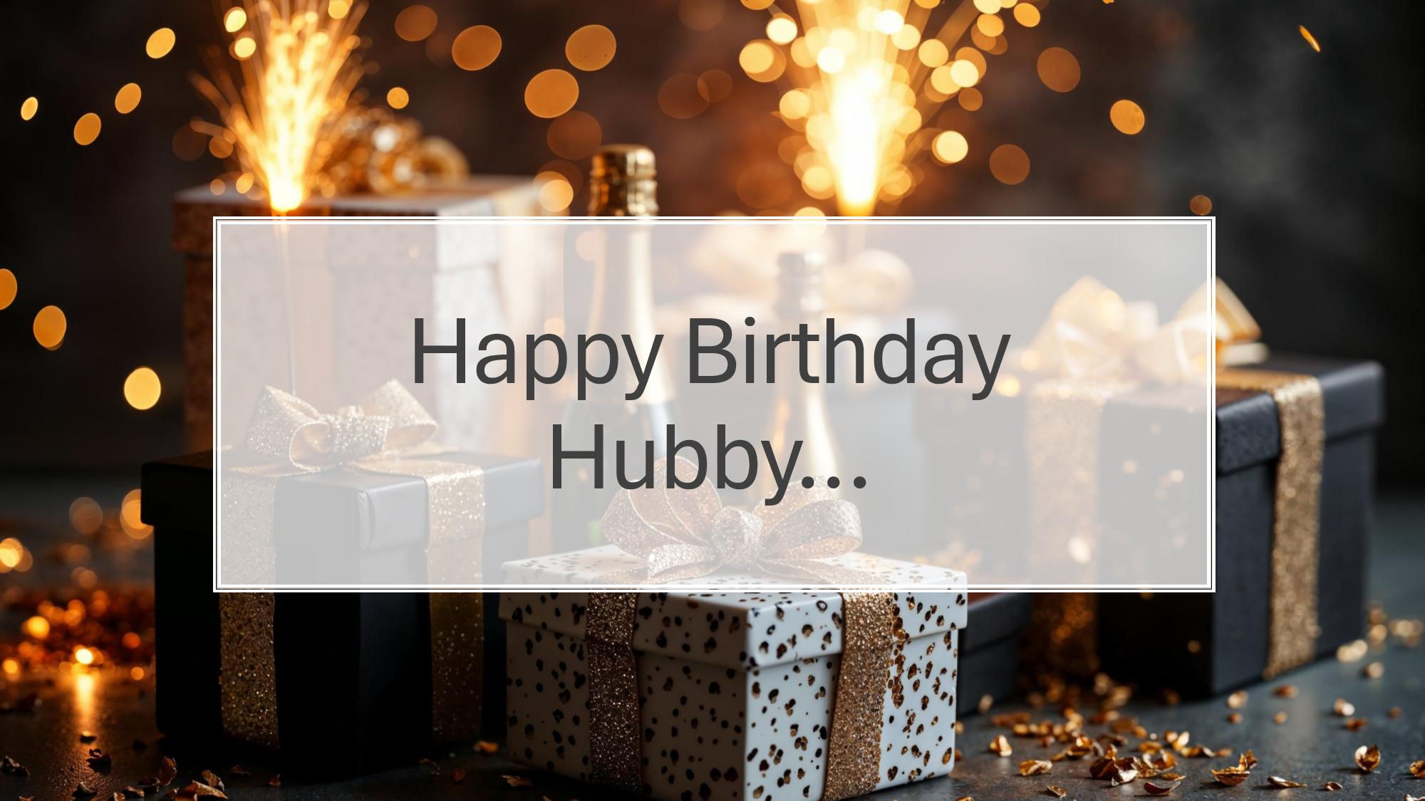 Happy Birthday Hubby-Gift Set- for Him