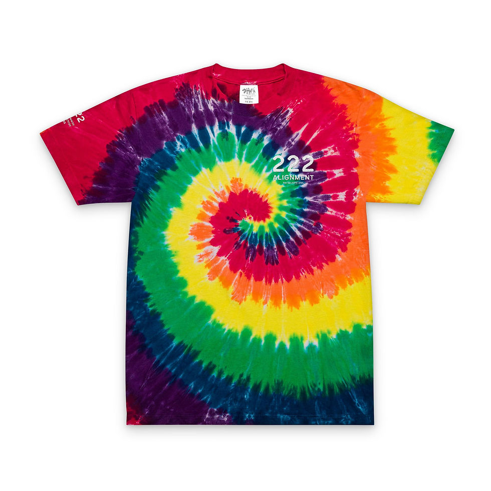 Thumbnail: Alignment (222) Tie-Dye T-Shirt (Embroidery)