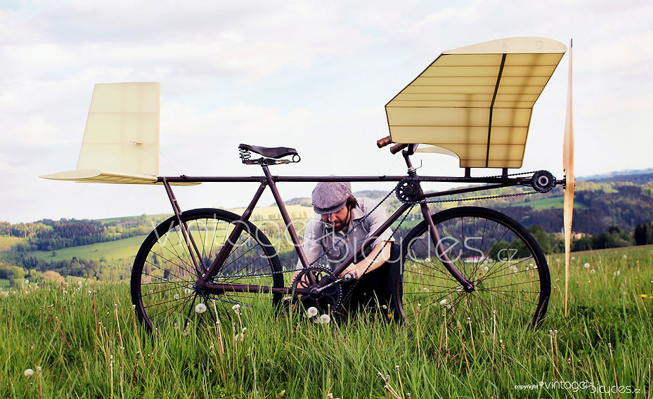Fliegen Fahrrad