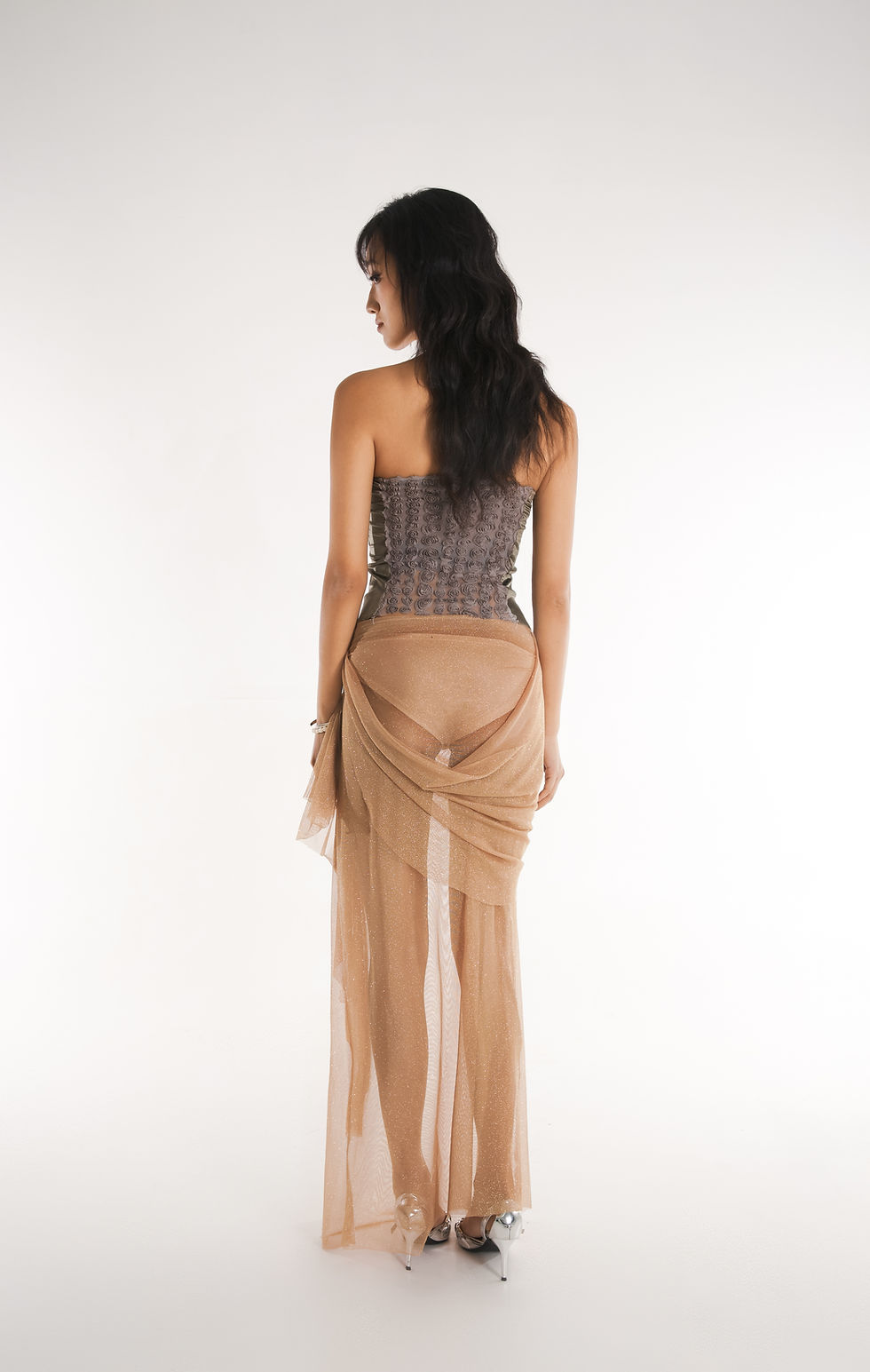Thumbnail: GOLD KALLIOPE MAXI SKIRT