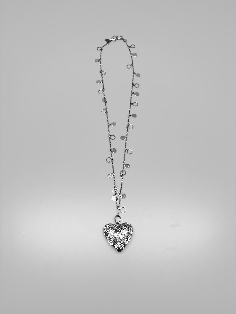 Thumbnail: WEB OF HEARTS NECKLACE