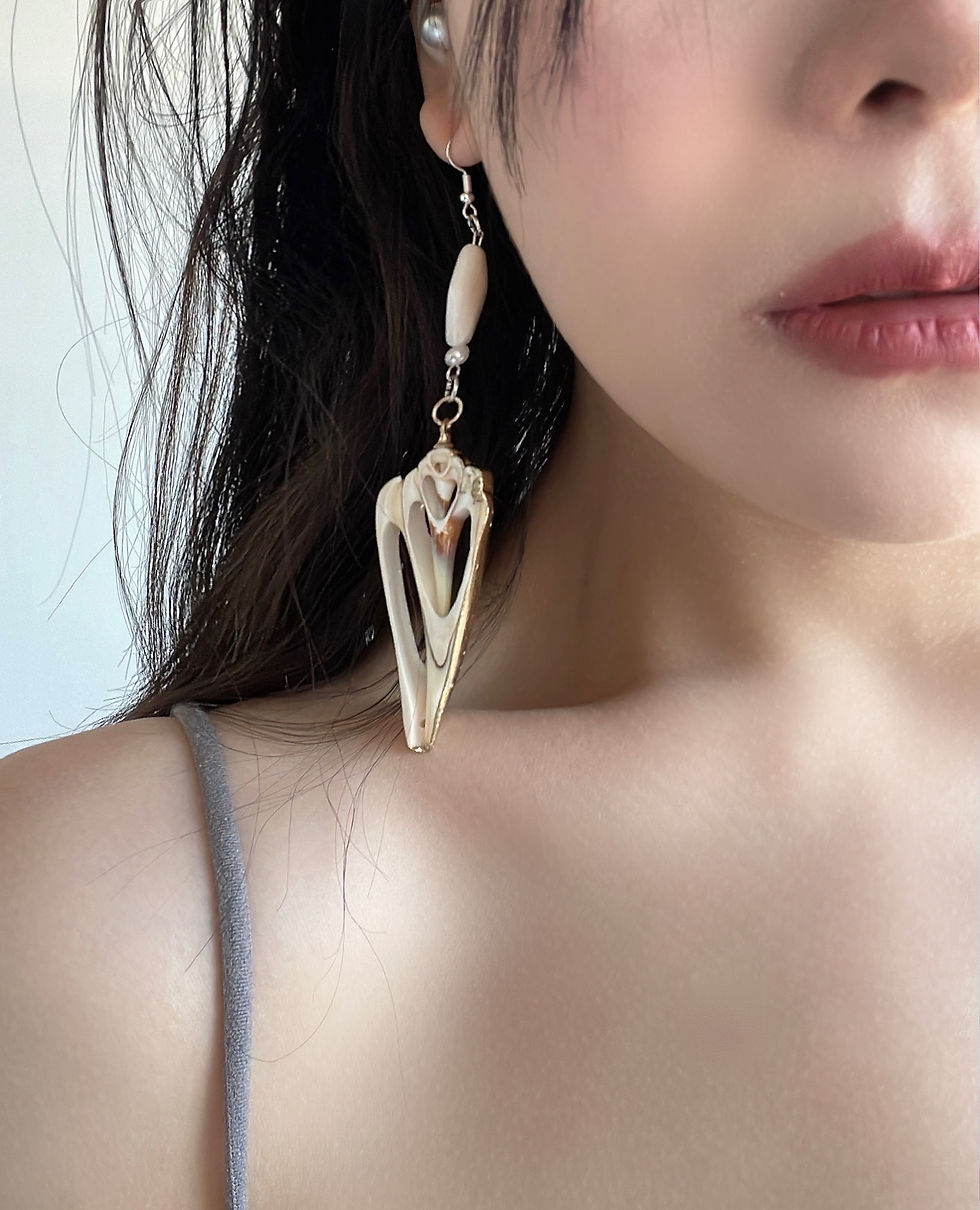 Thumbnail: SEA FOSSIL EARRINGS