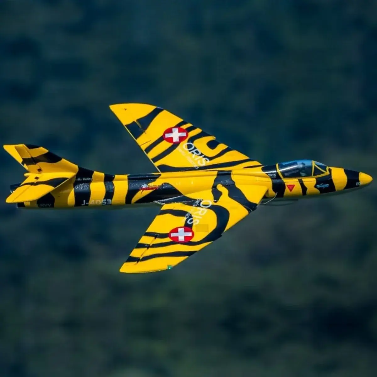 Dynam Hawker Hunter 4S 70mm 12-Blade RC Beginner EDF Jet w/ Flaps