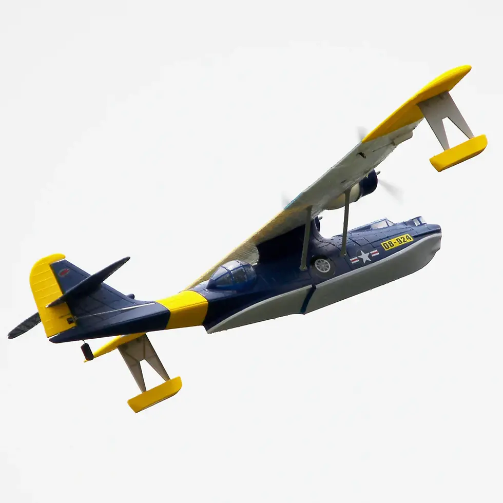 Thumbnail: Dynam PBY Catalina V2 Blue Twin Engine RC Seaplane 1500mm 59" Wingspan