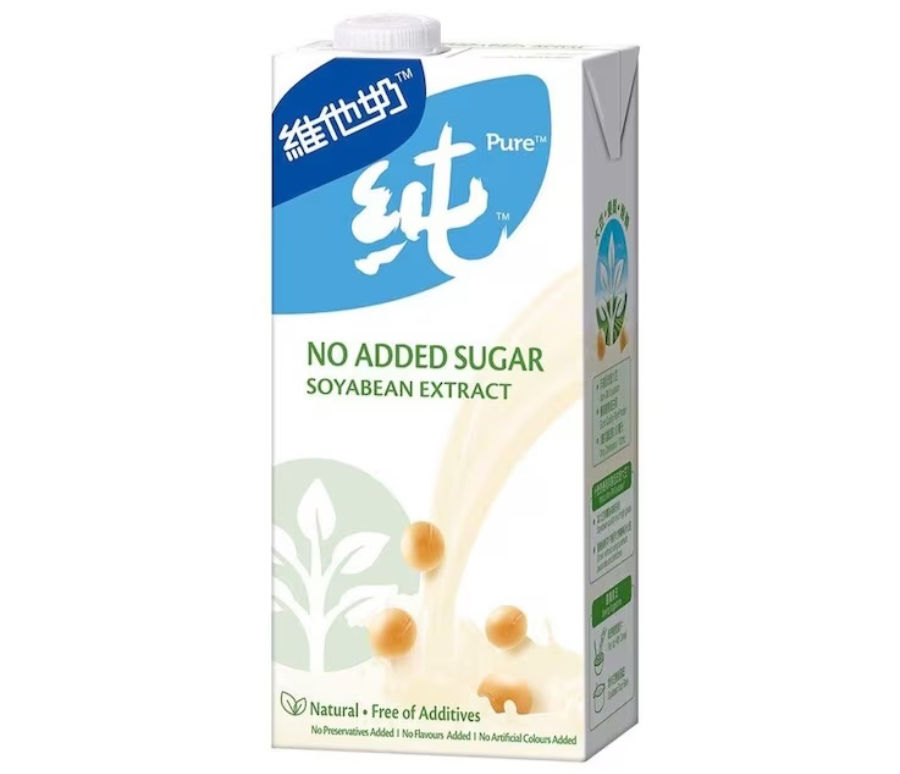 Vitasoy No Added Sugar: Products with no added sugars, including honey, malt, malt extracts, and vegetable or fruit juice concentrates used for sweetening.
