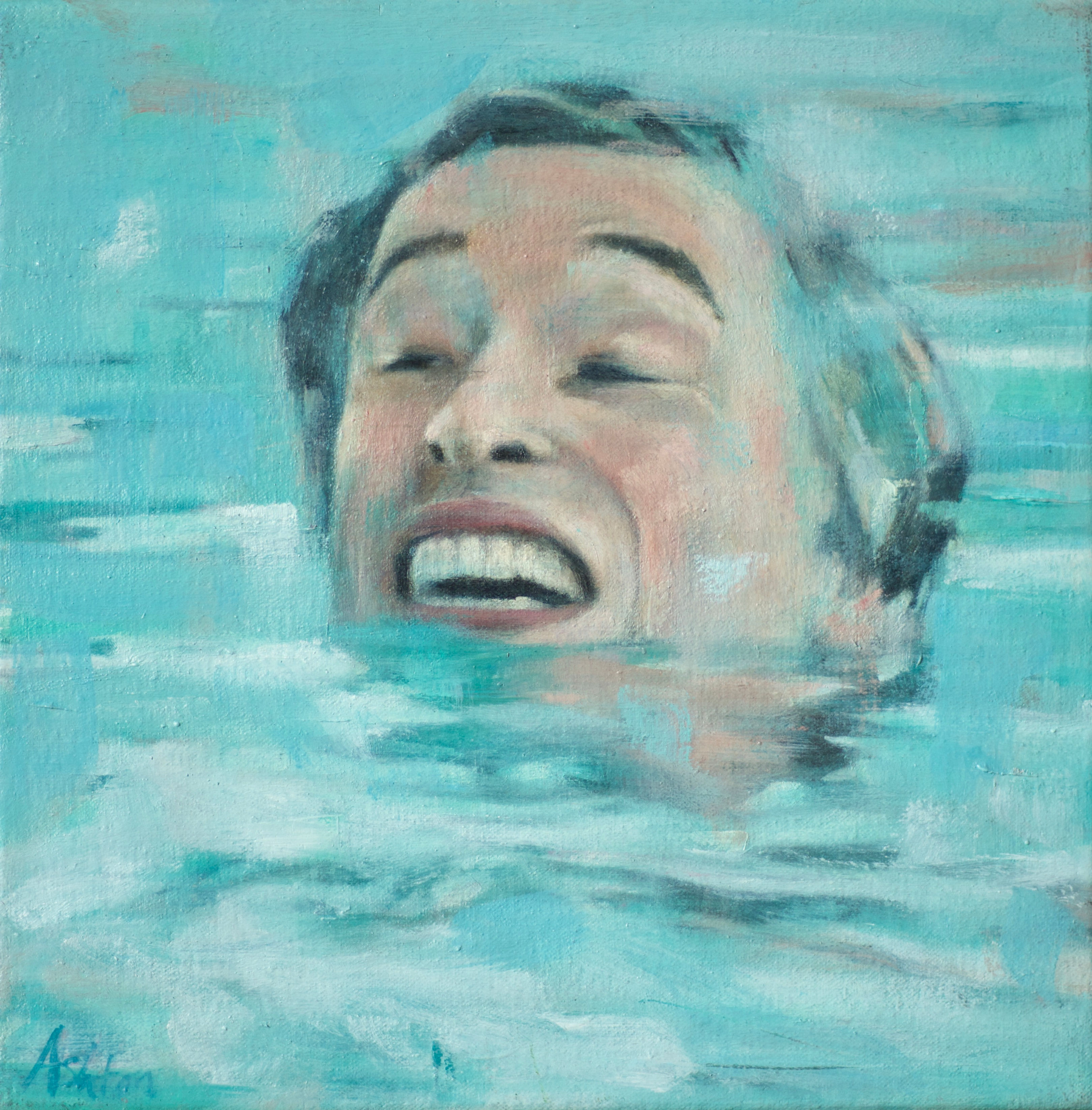 Yeah, I'm Absolutely Fine - Alan Partridge - Oil on Canvas (10"x10"))
