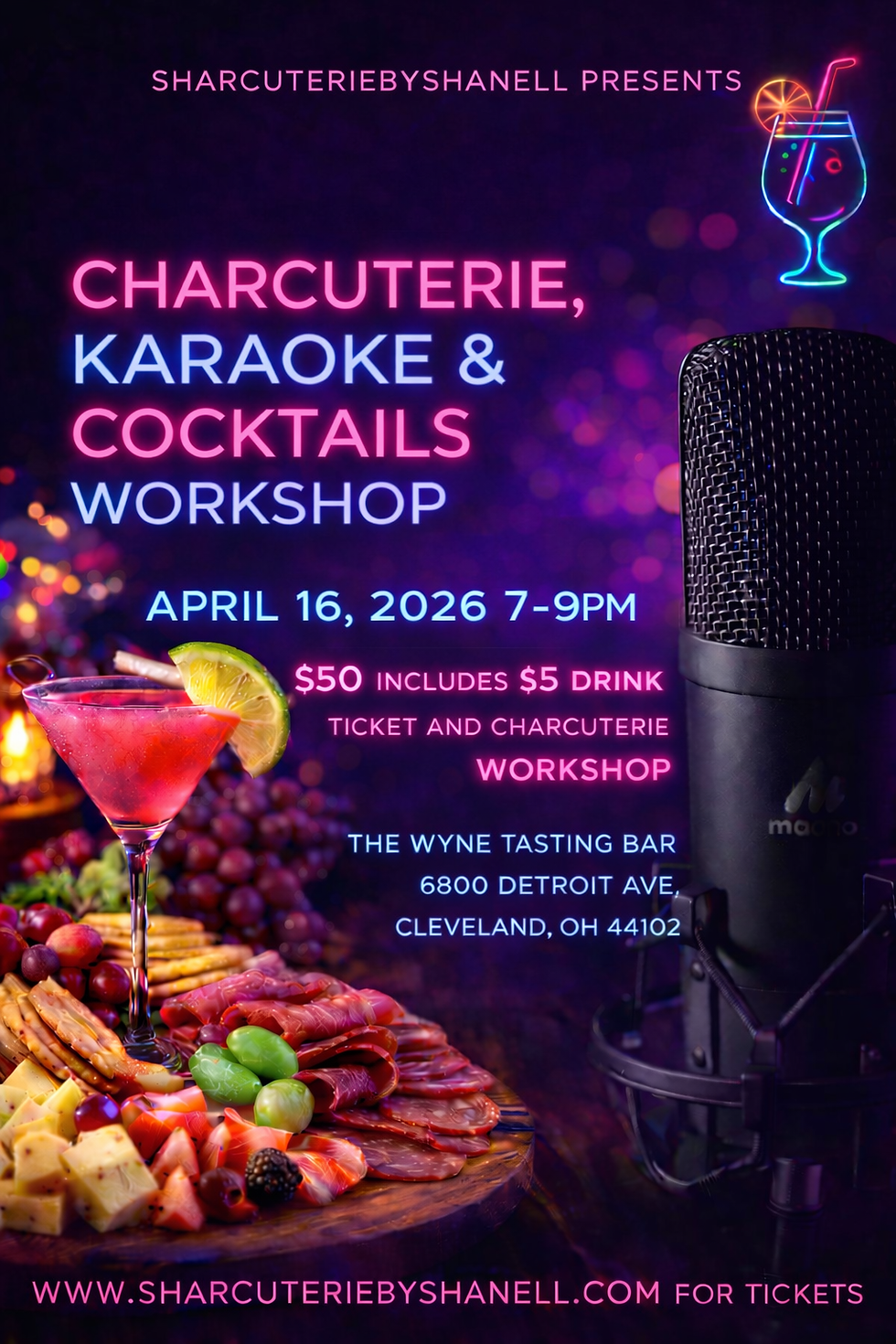 Charcuterie &Karaoke Workshop