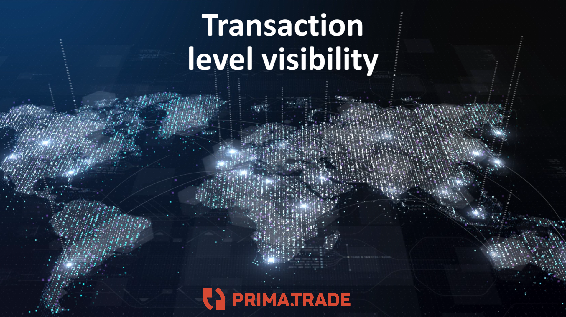 Supplier data - supply chain visibility