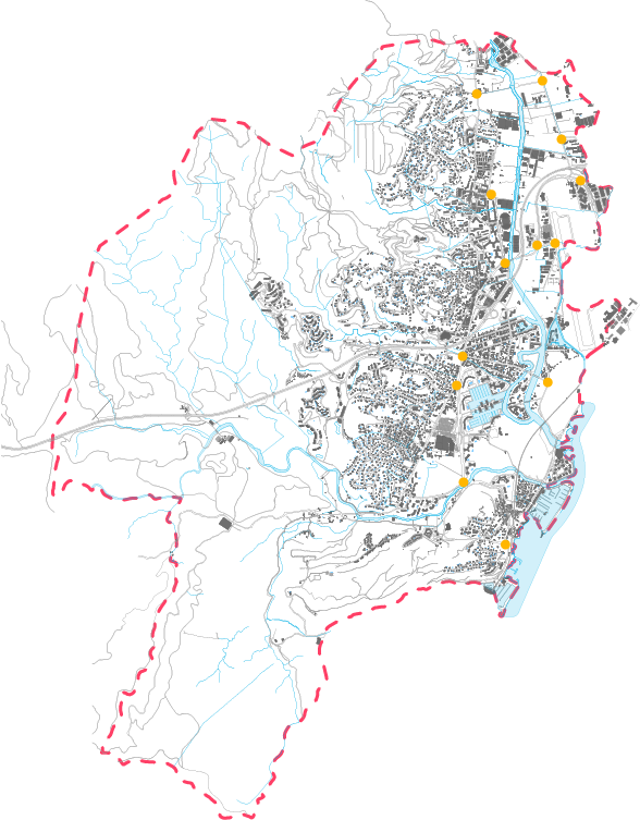 Carte des jalons