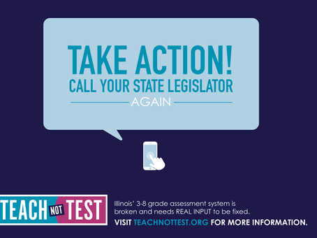 ACTION ALERT! Spread the word: Teach not test. 