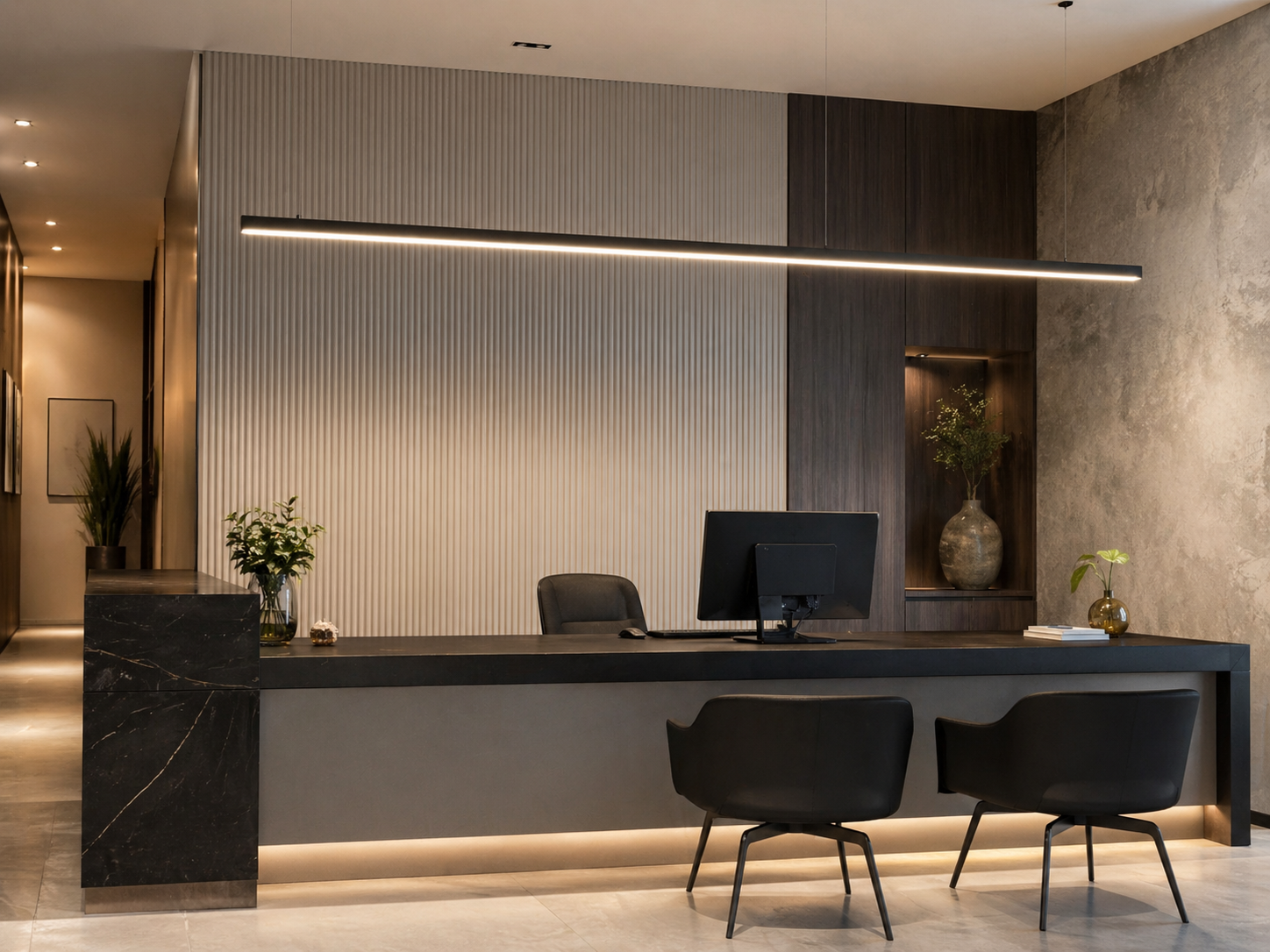 Iluminação Linear em Projetos Corporativos: Como Arquitetos Estão Transformando Espaços com Pendentes Office P