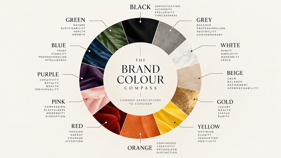 Colour psychology wheel
