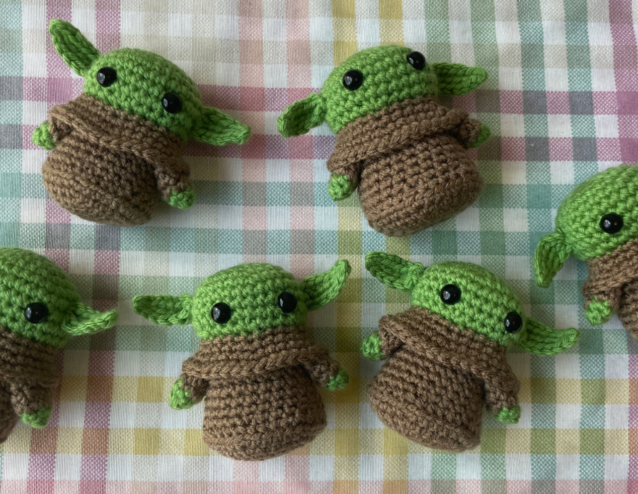 Kawaii Grogu Baby Yoda Knitted Plushie Amigurumi