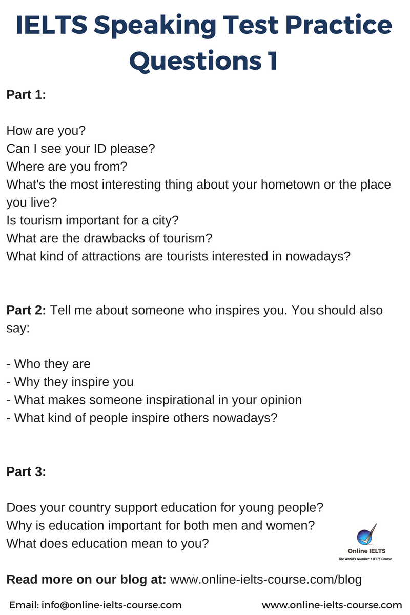 78 [TUTORIAL] IELTS SPEAKING TEST PRACTICE QUESTIONS PDF with VIDEO PDF ...