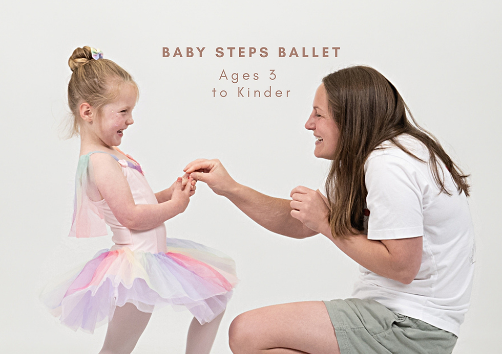 Baby Steps Ballet ages 3 to Kinder