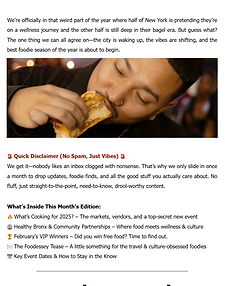 Uptown Night Market Newsletter