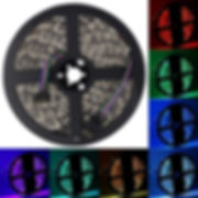 (Complete Package) LED 5050 Multi-Colors RGB Strip Waterproof-16.4ft long