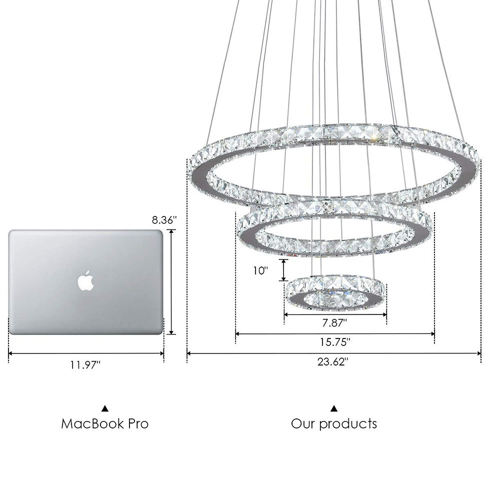 Thumbnail: Crystal LED chandelier Color Temperature Changeable 64W