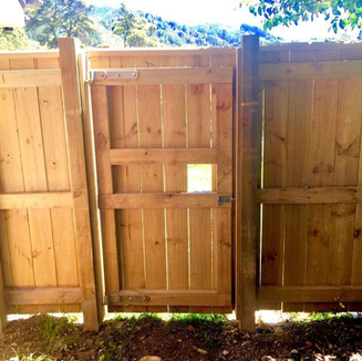 Wooden gates