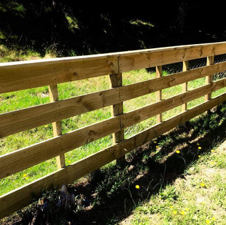 Post and rail fence