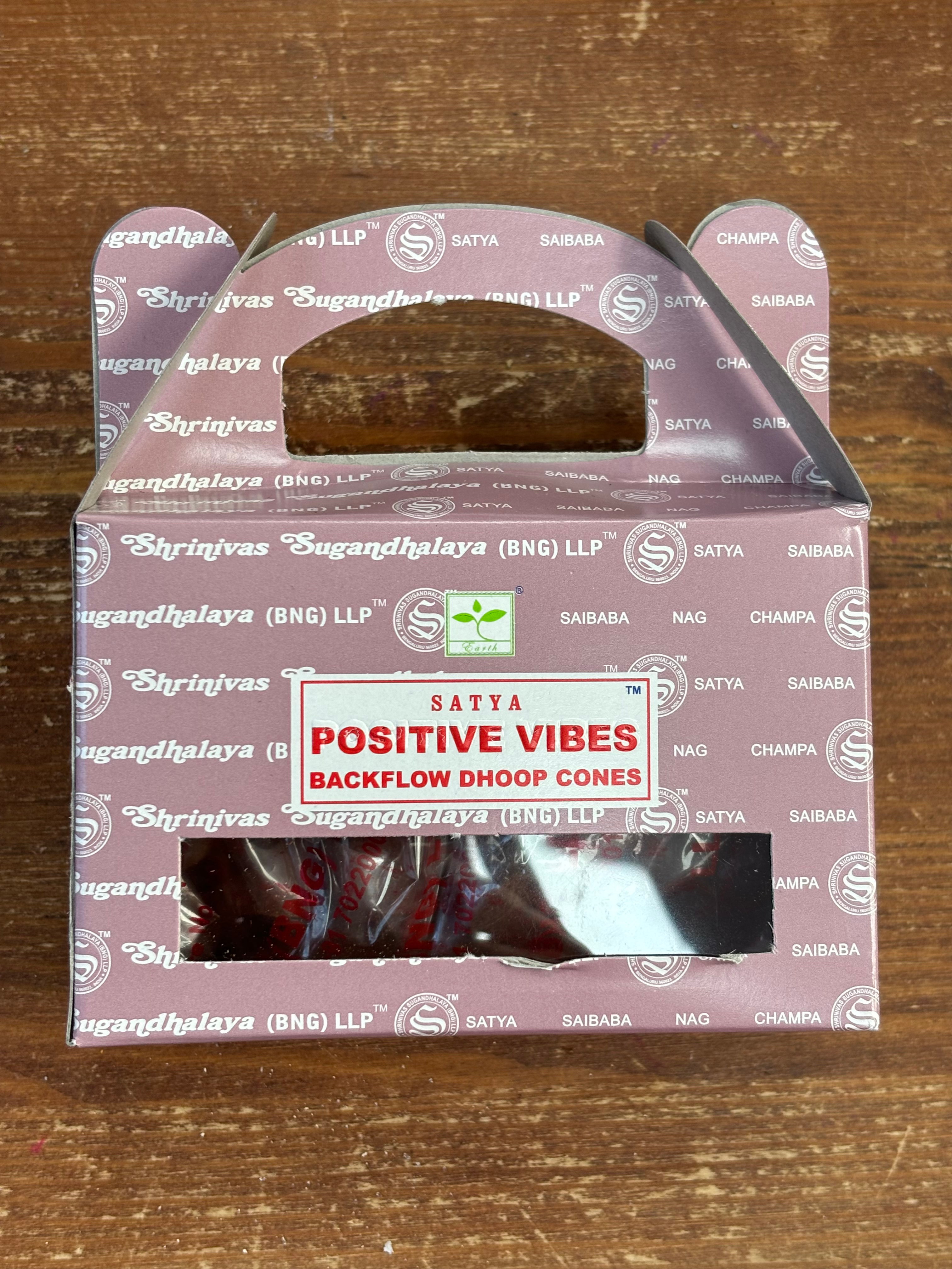 Positive Vibes - Satya Backflow Incense Dhoop Cones
