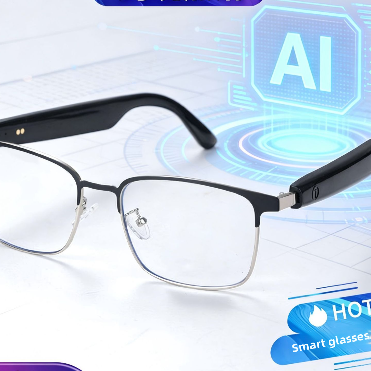 AI ready Translation Bluetooth Smart Glasses