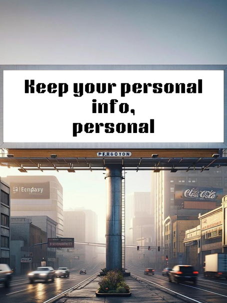 Keep your personal info, personal