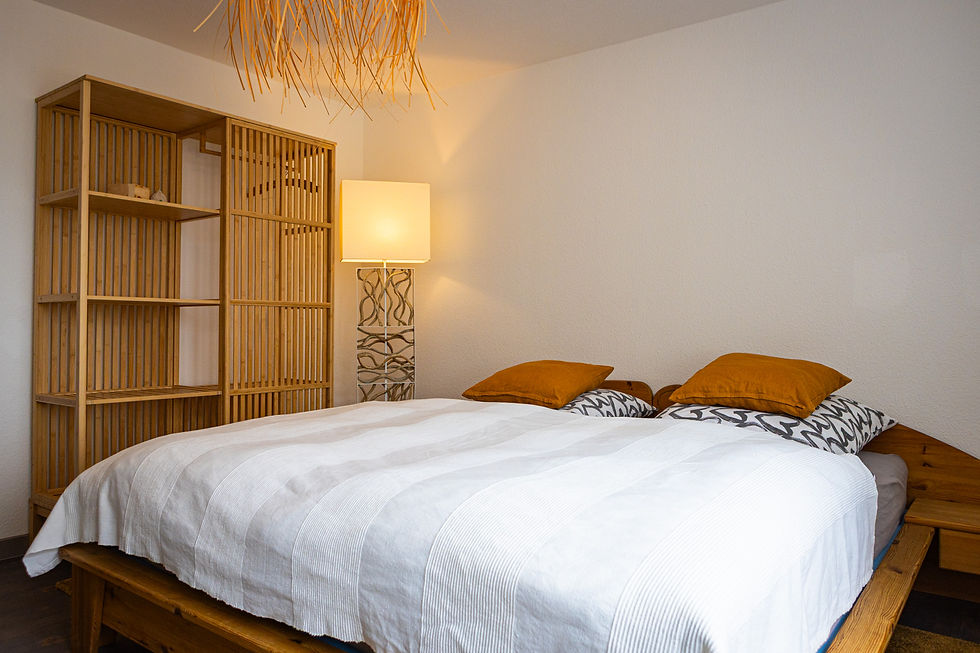 Das Schlafzimmer.