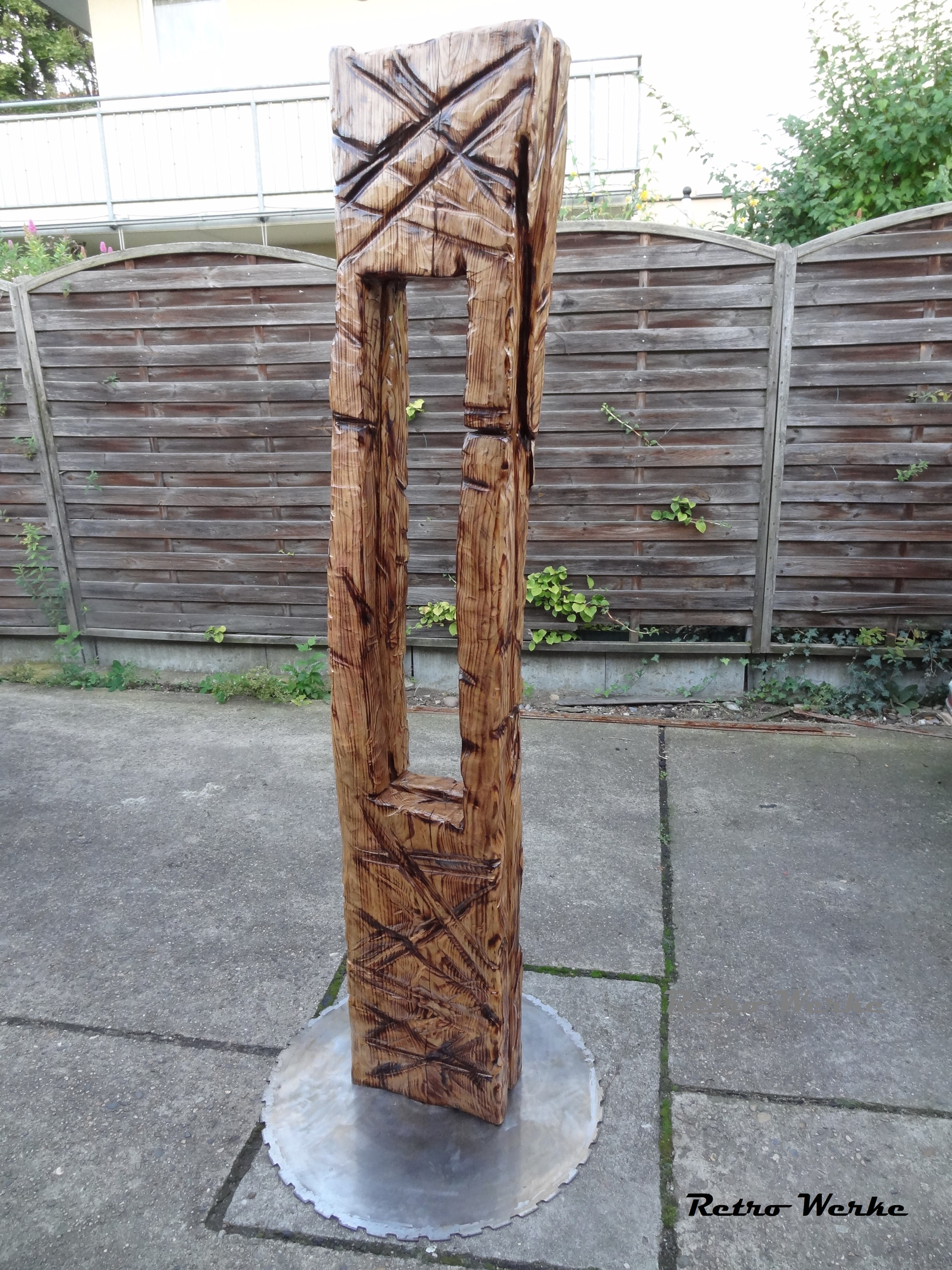 Abstrakte Holzskulptur Einzigartige Handgemachte Deko Kunsthandel Künstler